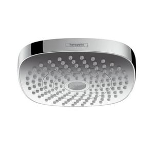 Palarie de dus Hansgrohe Croma Select E 180 cu doua tipuri de jet alb-crom imagine