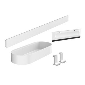 Pachet accesorii dus Hansgrohe Wallstoris alb mat imagine