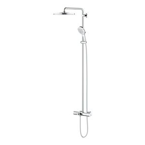 Coloana de dus Grohe Rainshower Rainshower SmartActive 310 cu baterie cada termostatata crom imagine