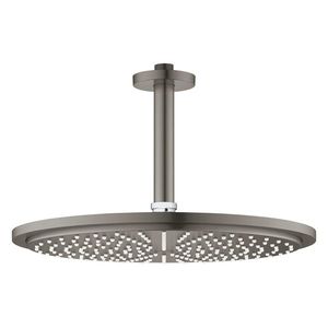 Palarie de dus Grohe RainShower Cosmopolitan 310 si brat de dus 142mm de tavan brushed hard graphite imagine