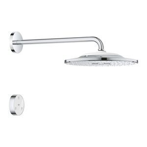 Palarie de dus Grohe Rainshower SmartConnect 310 cu 2 jeturi si brat de dus 422mm de perete crom imagine