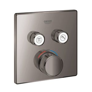 Baterie cada - dus termostatata Grohe Grohtherm SmartControl cu 2 functii montaj incastrat necesita corp ingropat hard graphite imagine