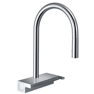 Baterie bucatarie Hansgrohe Aquno Select M81 170 dus extractibil doua tipuri de jet sBox si strecuratoare multifunctionala imagine