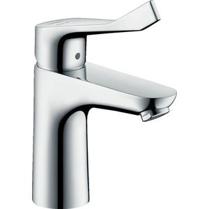 Baterie lavoar Hansgrohe Focus 100 CoolStart cu maner special 12.1 cm fara ventil crom imagine