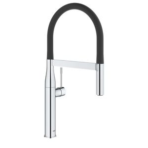 Baterie bucatarie Grohe Essence cu pipa flexibila si ProfiSpray crom imagine