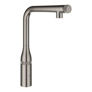 Baterie bucatarie Grohe Essence SmartControl cu dus extractibil pipa L brushed hard graphite imagine