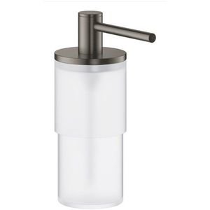 Dozator sapun lichid Grohe Atrio 160ml brushed hard graphite imagine