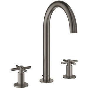 Baterie lavoar Grohe Atrio M din 3 elemente ventil pop-up manere cruce brushed hard graphite imagine