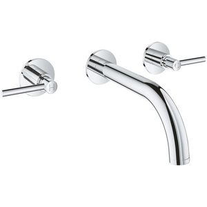 Baterie lavoar Grohe Atrio S din 3 elemente 180mm de perete necesita corp ingropat crom imagine