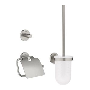 Set 3 accesorii baie Grohe Essentials City 3-in-1 supersteel imagine