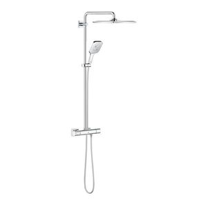 Coloana de dus Grohe Rainshower SmartActive 310 Cube cu baterie termostatata 111cm crom imagine