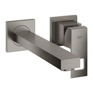 Baterie lavoar Grohe Eurocube M din 2 elemente de perete brushed hard graphite imagine