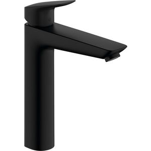 Baterie lavoar Hansgrohe Logis 190 ventil pop-up pentru lavoare tip bol negru mat imagine