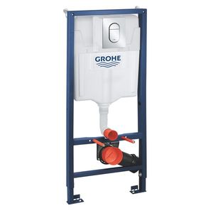 Set rezervor incastrat Grohe Rapid SL 3-in-1 cu cadru si clapeta Arena Cosmopolitan S crom imagine