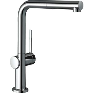 Baterie bucatarie Hansgrohe Talis M54 270 cu pipa extractibila crom imagine