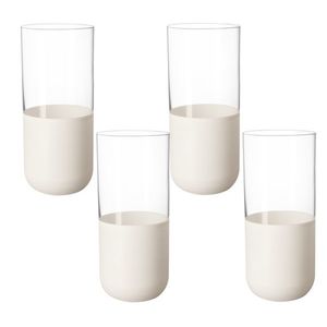 Set 4 pahare Villeroy & Boch Manufacture Rock Blanc Tumbler 300 ml imagine