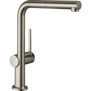 Baterie bucatarie Hansgrohe Talis M54 270 crom dus extractibil si sBox inox optic imagine