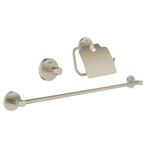 Set 3 accesorii baie Grohe Essentials Guest 3-in-1 brushed nickel imagine