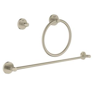 Set accesorii baie Grohe Essentials City 3-in-1 3 piese brushed nickel imagine