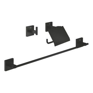 Set accesorii Grohe Start Cube Guest 3-in-1 matte black imagine