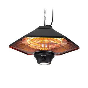 Blumfeldt Heat Hexa, încălzitor cu infraroșu, 800/1200 W, halogen, IP34, LED, negru imagine