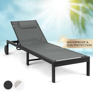 Blumfeldt Lucca Lounger, șezlong de grădină, aluminiu, 4 niveluri de pliere imagine