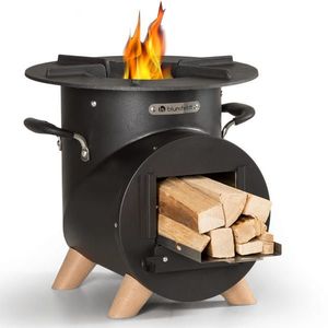 Blumfeldt Oshima Rocket Stove Sobă de camping prietenoasă cu mediul înconjurător oțel mobil imagine