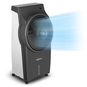 OneConcept Kingcool, 3-in-1 răcitor de aer- ventilator- ionizator, temporizator 890m³ / h oscilație, control de la distanță gri imagine