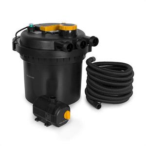 Waldbeck Aquaklar, set filtru de presiune pentru iazuri, 11W curățător UV-C, pompă 35W, furtun 5 m imagine