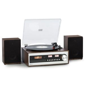 Auna Oxford SE, mini sistem stereo, DAB+/FM, funcție BT, vinil, CD, AUX-In imagine