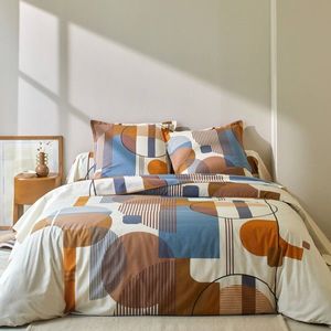 Lenjerie de pat din bumbac Geo cu design geometric imagine