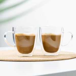 2 Pahare Cappuccino cu perete dubl 270ml imagine