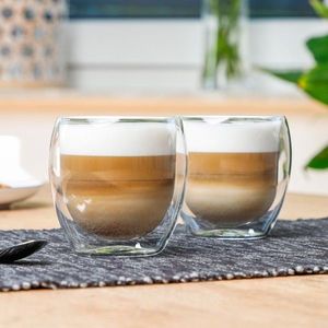 2 Pahare Cappuccino cu perete dubl 250ml imagine