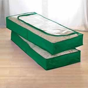 2 comode pentru pat, culoare verde imagine