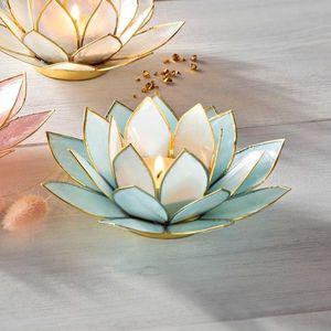 Suport pentru lumânare tip floare de lotus imagine