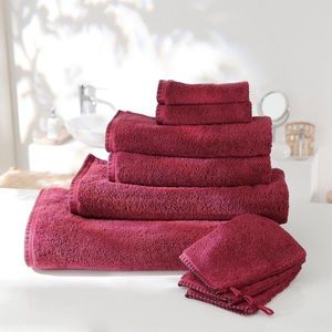 Set de textile de baie din terry de culoare solidă, finisat cu tiv imagine