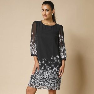 Rochie dreaptă cu imprimeu floral imagine