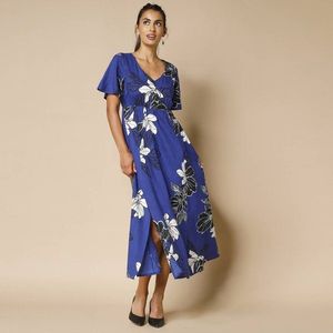 Rochie lungă cu imprimeu floral imagine