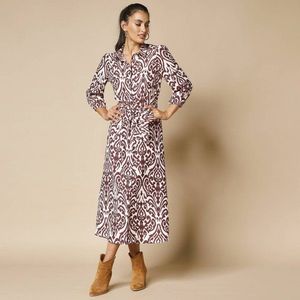 Rochie cămașă cu imprimeu XXL imagine