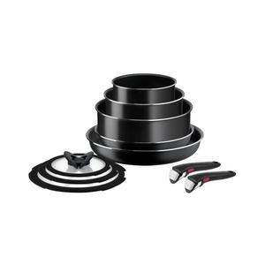 Set de vase de gătit Tefal 10 buc. INGENIO EASY COOK & CLEAN BLACK imagine