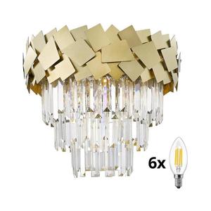 Plafonieră de cristal Brilagi MIRAGE 6xE14/40W/230V imagine