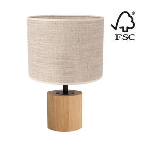 Lampă de masă DO708194174 KRETA 1xE27/25W/230 stejar/bej imagine