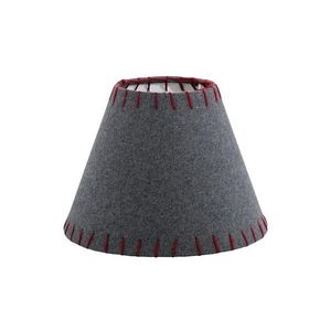 Abajur pentru lampadar Eglo 49432 VINTAGE roșu brodat E14 d. 20, 5 cm imagine