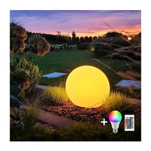 Lampă LED RGB dimabilă de exterior GLOBO 1xE27/8, 5W/230V d. 40 cm IP44 + telecomandă imagine