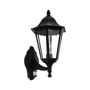 Corp de iluminat de exterior cu senzor Eglo 79556 SANTA LUCIA 1xE27/60W/230V IP44 negru imagine