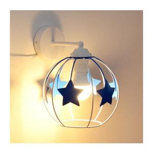 Lampă de perete pentru copii STARS 1xE27/15W/230V albastru/alb imagine