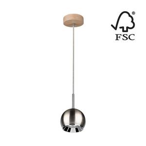 Lustră LED pe cablu 5141174 BALL WOOD 1xGU10/5W/230V stejar mat imagine