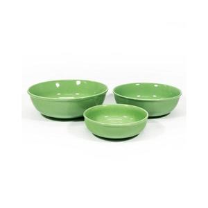 Set ceramic 3x bol pentru compot Lada verde imagine