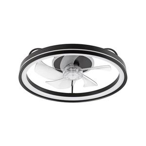 Plafonieră LED cu lator FARGO LED/37W/230V negru + telecomandă imagine