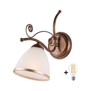 Aplică LED Brilagi ANTICO 1xE27/60W/230V bronz patină imagine